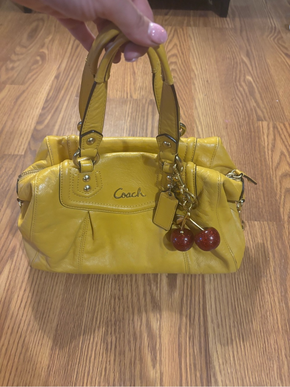Authentic Y2k Coach Ashley Yellow Leather Satchel Han… - Gem